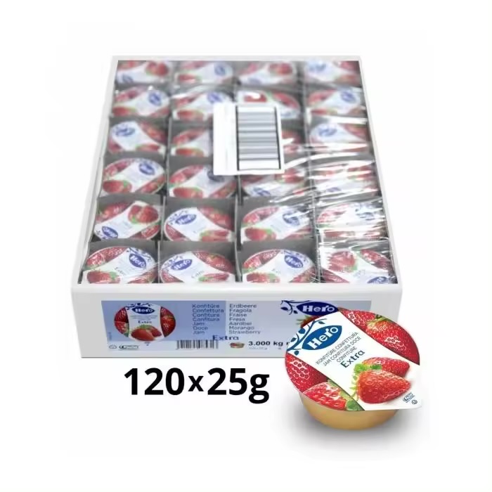 Confit fresa hero porciones 120x25gr