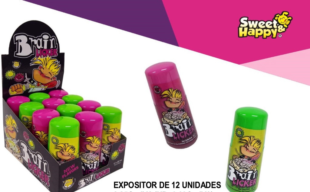 ROLLON CHERRY BRAIN LIKER ROSA Y VERDE 12UN