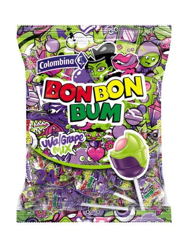 Bon bon bum uva mix bolsa 24un