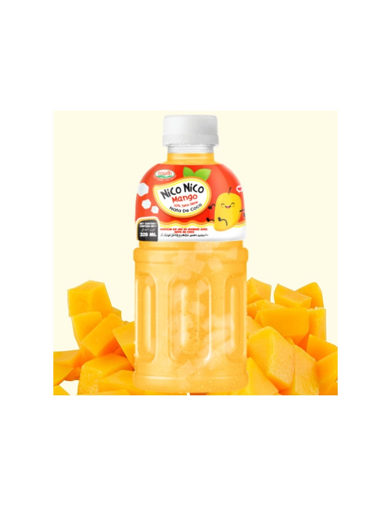 NICO NICO BEBIDA DE MANGO CON GELATINA DE COCO 320ML 24UD