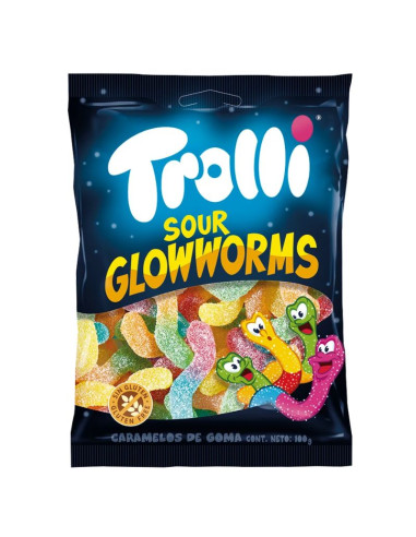 Trolli Sour Glowworms 12ud 100g