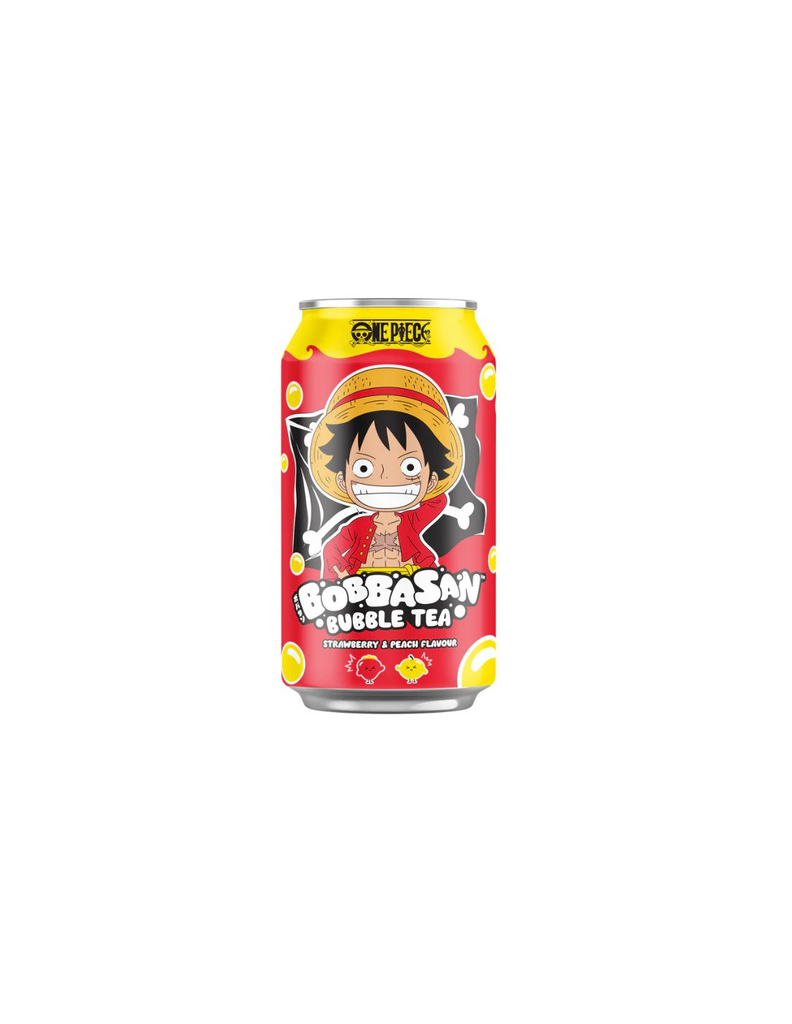 Bubble Tea Peach Strawberry LUFFY 330ml Melocotón y fresa 24un