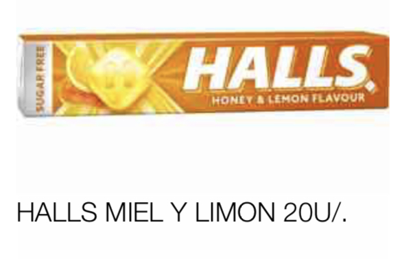 Halls miel y limón 20un