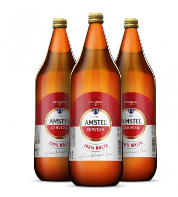 LITRO AMSTEL PACK DE 6 UNIDADES