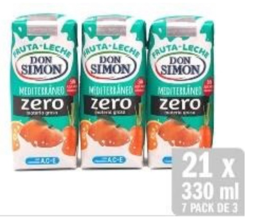 DON SIMÓN ZUMO MEDITERRANEO CAJA DE 7 PACK DE 3 UN