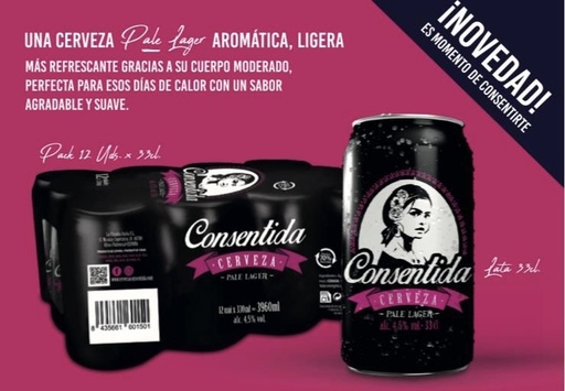 CERVEZA CONSENTIDA PACK 12UD